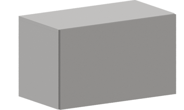 Шкаф верхний горизонтальный ШВГ 600 Гарден Лайт грей