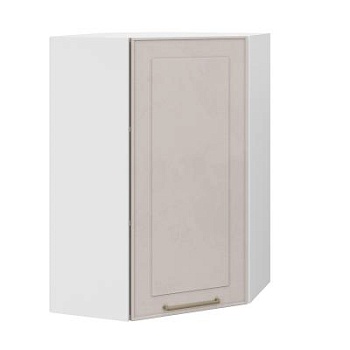 Шкаф верхний угловой (премьер)  ШВУ 600Н Милена шампань (МДФ 16мм МС София) Шкаф верхний угловой (премьер)  ШВУ 600Н Милена шампань (МДФ 16мм МС София)