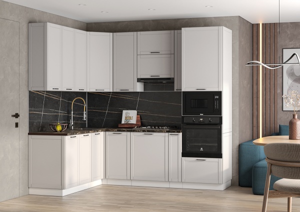 Модульная кухня Диада Лофт кварц / Лофт крем