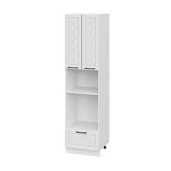 Пенал (премьер) ПДМ600Н-21Я Барселона белый массив (МДФ 16мм МС София)