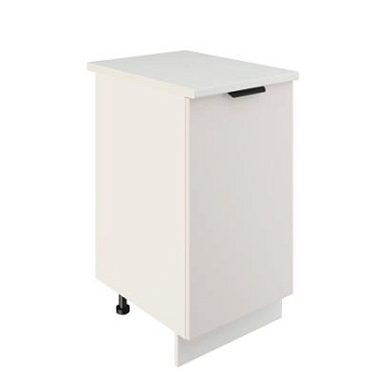 Шкаф нижний ШН 450 Корпус: ЛДСП белый 16мм; фасад: фрезеровка Норд, МДФ софт даймонд 16 мм