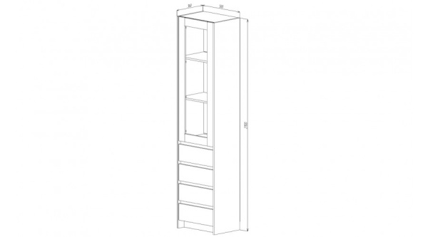 Бостон Буфет Дуб вотан