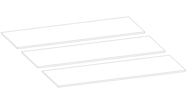 Бостон Настил ЛДСП  1600 Белый