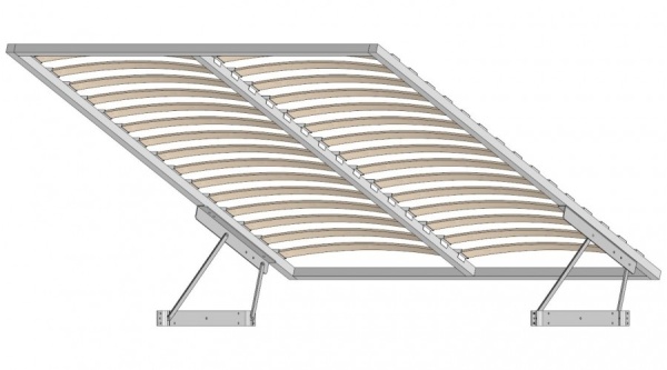 Бостон Кровать 1400 Дуб вотан / Венге