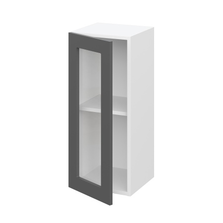 Шкаф верхний со стеклом ШВС 300 Лондон дуб сканди (МДФ 16мм МС София)