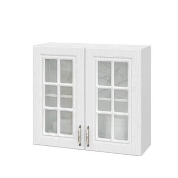 Шкаф верхний со стеклом ШВС 800 Лондон дуб сканди (МДФ 16мм МС София) Шкаф верхний со стеклом ШВС 800 Лондон дуб сканди (МДФ 16мм МС София)