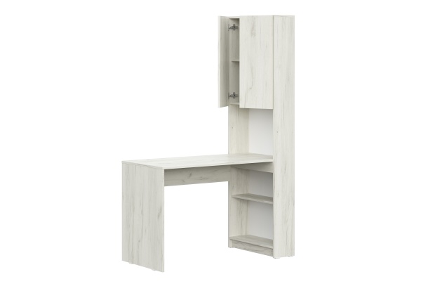 стол письменный Майнд-01, РАСПРОДАЖА дуб крафт белый/дуб крафт белый