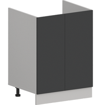 Шкаф нижний под мойку ШНМ 600 Гарден Графит софт