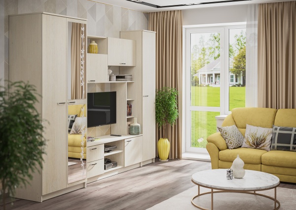 гостиная Марта-11 СНЯТО С ПРОИЗВОДСТВА/сосна карелия/сосна карелия