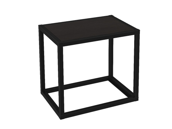 Полка "Лофт" ПМГ-Л 400 Черный/венге