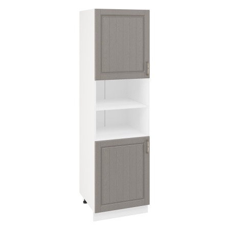 Пенал ПД600-11 Корпус: ЛДСП белый 16мм; фасад: фрезеровка Лондон, МДФ дуб графит 16мм Пенал ПД600-11 Корпус: ЛДСП белый 16мм; фасад: фрезеровка Лондон, МДФ дуб графит 16мм