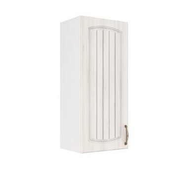 Шкаф верхний (премьер) ШВ 400Н Корпус: ЛДСП белый 16мм; фасад: фрезеровка Гренада, МДФ сандал 16мм