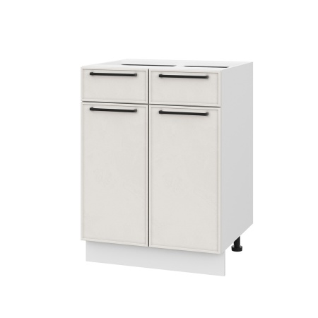 Шкаф нижний с ящиками ШН2Я 600 Либерти белый арт (МДФ 16мм МС София)