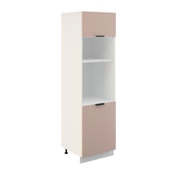 Пенал ПДГ 600 Корпус: ЛДСП белый 16мм; фасад: фрезеровка Норд, МДФ софт какао 16 мм Пенал ПДГ 600 Корпус: ЛДСП белый 16мм; фасад: фрезеровка Норд, МДФ софт какао 16 мм