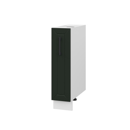 Шкаф шижний ШНБ 200 Корпус: ЛДСП белый 16мм; фасад: фрезеровка Кельн, МДФ софт пихтовый зеленый 16 мм