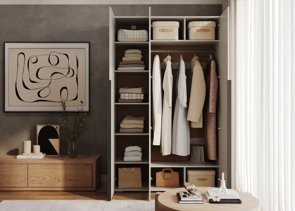 АЙРИ Шкаф ШК-003 (3-ств.) Корпус - Кашемир 2,75