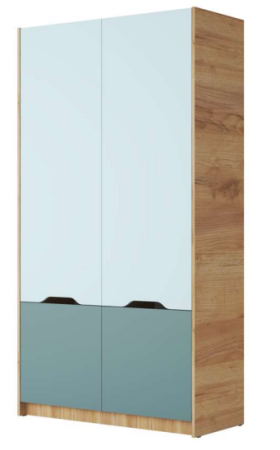 Комплект-2 RICH (КР-002+ШК-002+СП-001+СЖ-001) Дуб Крафт золотой / Кенди U9114 (УД) / Сумеречный голубой