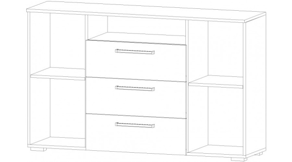 Комод Верона Венге / Анкор светлый