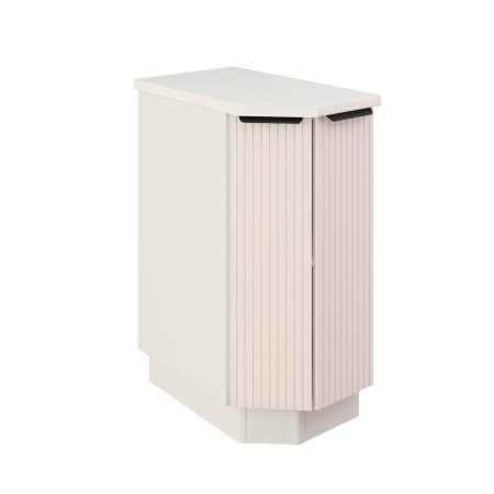 Шкаф нижний торцевой ШНТ 360 Корпус: ЛДСП белый 16мм; фасад: фрезеровка Норд Line, МДФ софт даймонд 16 мм