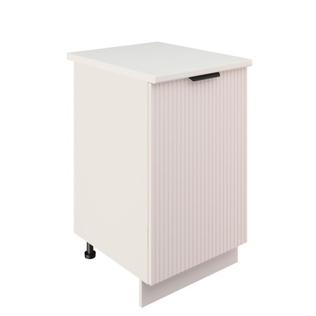 Шкаф нижний ШН 500 Корпус: ЛДСП белый 16мм; фасад: фрезеровка Норд Line, МДФ софт даймонд 16 мм