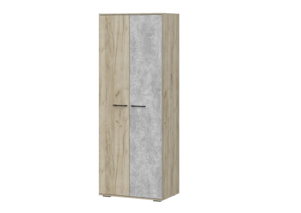 мс для прихожей Бостон ШК-800 дуб крафт серый/бетонный камень NEW