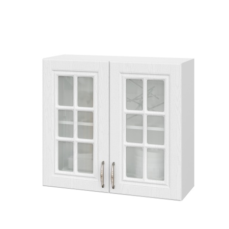 Шкаф верхний со стеклом ШВС 800 Лондон дуб сканди (МДФ 16мм МС София)