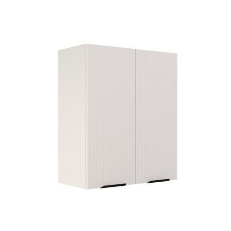 Шкаф верхний ШВ 600 Корпус: ЛДСП белый 16мм; фасад: фрезеровка Норд Line, МДФ софт даймонд 16 мм