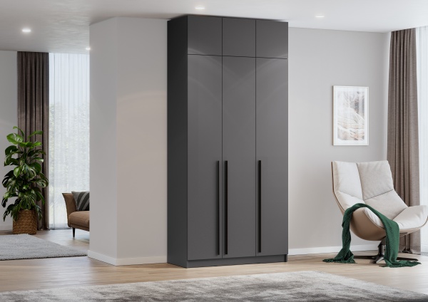 Модульная спальня Берген Серый графит