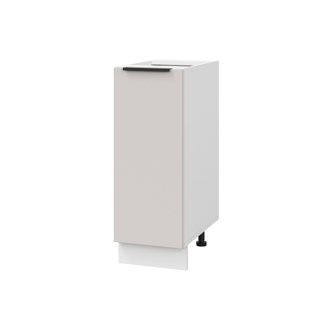 Шкаф нижний ШН 300 Корпус: ЛДСП белый 16мм; фасад: фрезеровка Оливия, МДФ моно керамика 16 мм