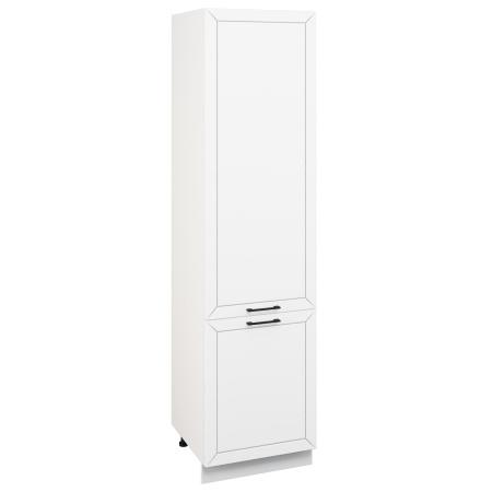 Пенал (премьер) П1 600Н Корпус: ЛДСП белый 16мм; фасад: фрезеровка Кельн, МДФ софт даймонд 16мм