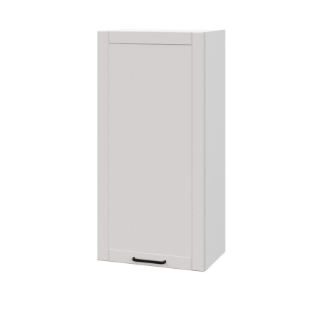 Шкаф верхний (премьер) ШВ 450Н Корпус: ЛДСП белый 16мм; фасад: фрезеровка Диада, МДФ лофт крем 16 мм