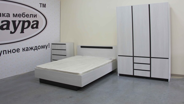 Бостон Комод 4 ящика Анкор светлый / Венге