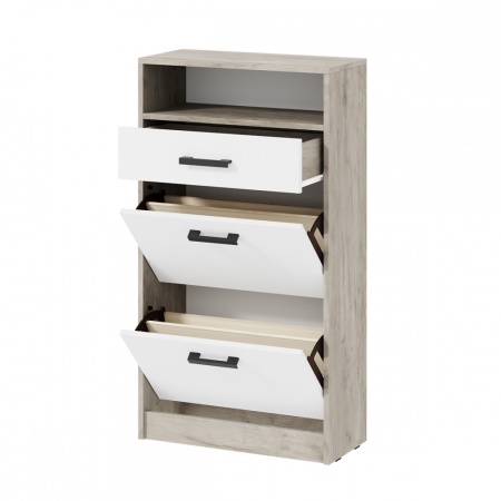 мс для прихожей Вега ОБ-3 Дуб крафт серый / Белый