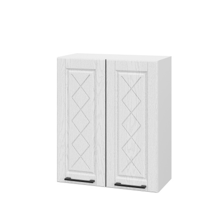 Шкаф верхний ШВ 600 Барселона белый массив (МДФ 16мм МС София)