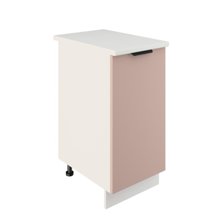 Шкаф нижний ШН 400 Корпус: ЛДСП белый 16мм; фасад: фрезеровка Норд, МДФ софт какао 16 мм Шкаф нижний ШН 400 Корпус: ЛДСП белый 16мм; фасад: фрезеровка Норд, МДФ софт какао 16 мм