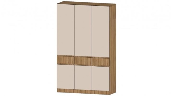 Ленора Шкаф 3х ств Дуб вотан / Кашемир