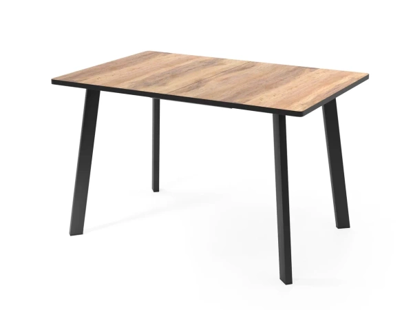 СНЯТО С ПРОИЗВОДСТВА/Стол Дублин бабочка В4, пластик Дуб Вотан / Черный