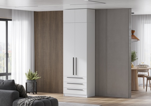 Модульная спальня Берген Белое дерево