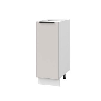 Шкаф нижний ШН 300 Корпус: ЛДСП белый 16мм; фасад: фрезеровка Оливия, МДФ моно керамика 16 мм