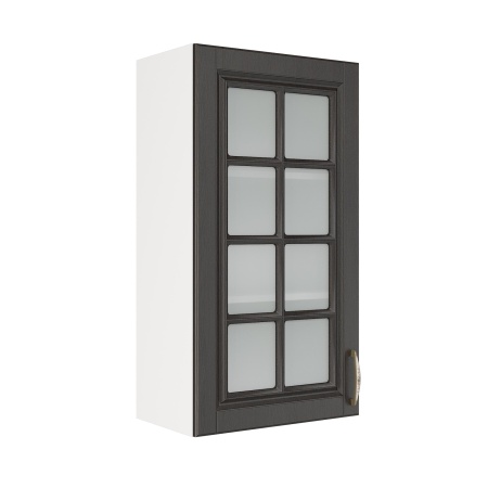 Шкаф верхний со стеклом (премьер) ШВС 500Н Корпус: ЛДСП белый 16мм; фасад: фрезеровка Лондон, МДФ дуб венге 16мм Шкаф верхний со стеклом (премьер) ШВС 500Н Корпус: ЛДСП белый 16мм; фасад: фрезеровка Лондон, МДФ дуб венге 16мм