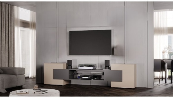 ТВ тумба Фэнтези Кашемир / Графит