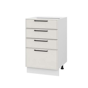 Шкаф нижний с ящиками ШНЯ 500 Либерти белый арт (МДФ 16мм МС София)