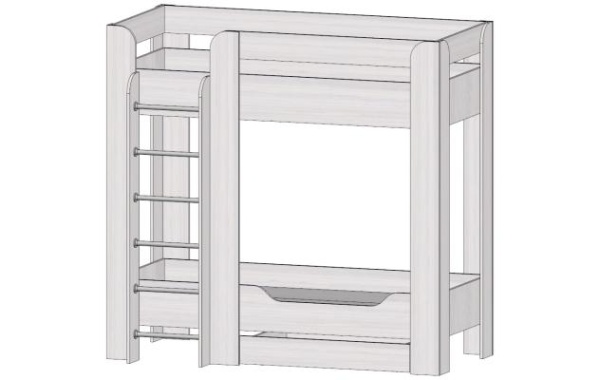 Кровать 2-х ярусная Ральф Анкор светлый