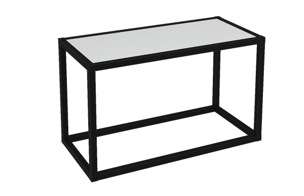 Полка "Лофт" ПМГ-Л 600 Черный/белый