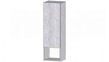 Даллас Шкаф с полкой Цемент светлый
