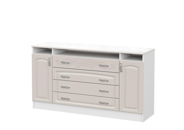 мс для спальни Венеция КМ-01 белый/жемчуг мс для спальни Венеция КМ-01 белый/жемчуг