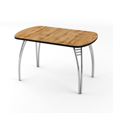 Стол Паук нераздвижной В5, ЛДСП Дуб Вотан / Хром