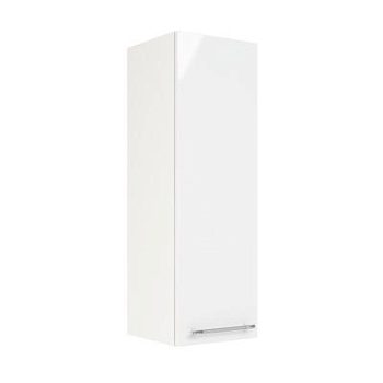 Шкаф верхний (премьер) ШВ 300Н Корпус: ЛДСП белый 16мм; фасад: фрезеровка Олива, МДФ глянец белый 16мм Шкаф верхний (премьер) ШВ 300Н Корпус: ЛДСП белый 16мм; фасад: фрезеровка Олива, МДФ глянец белый 16мм