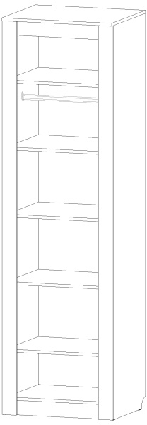 Пенал универсальный Ривьера Анкор светлый Пенал универсальный Ривьера Анкор светлый