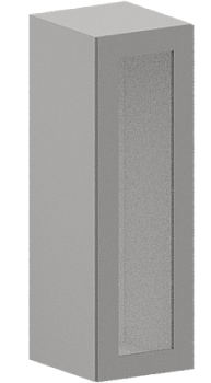 Шкаф верхний высокий со стеклом ШВС 309 Гарден Лайт грей